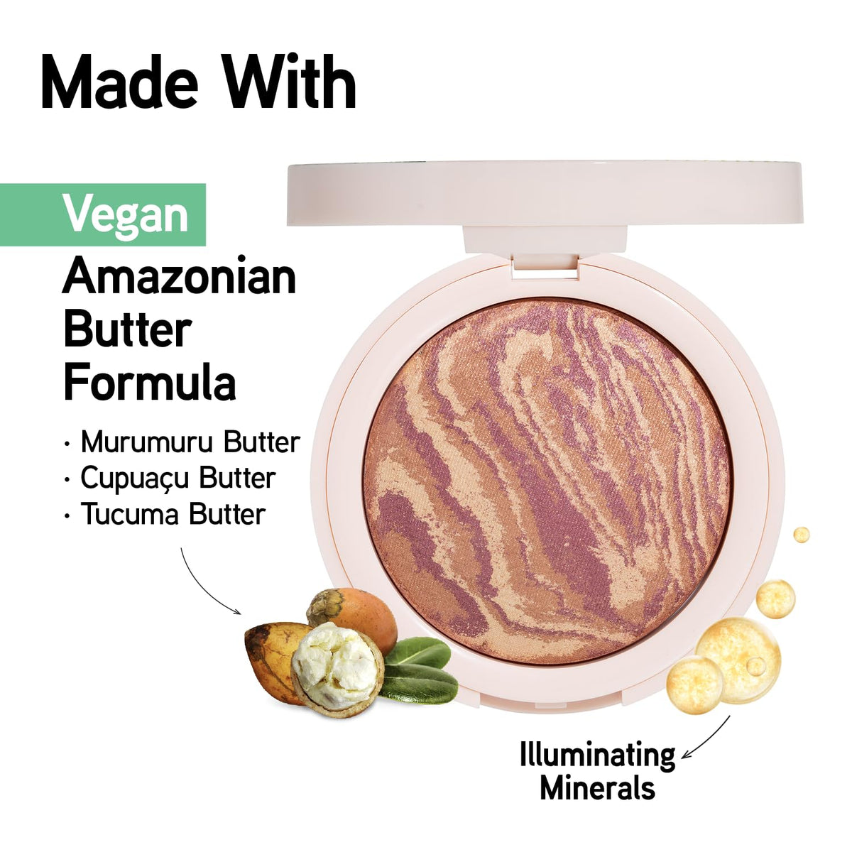 Physicians Formula powder texture close-up revealing buttery finish and blendable feel