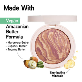 Physicians Formula powder texture close-up revealing buttery finish and blendable feel
