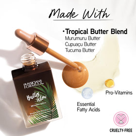 Physicians Formula texture close-up of serum drop, highlights smooth blendability benefit