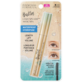 Physicians Formula before and after lashes demonstrating added volume and length