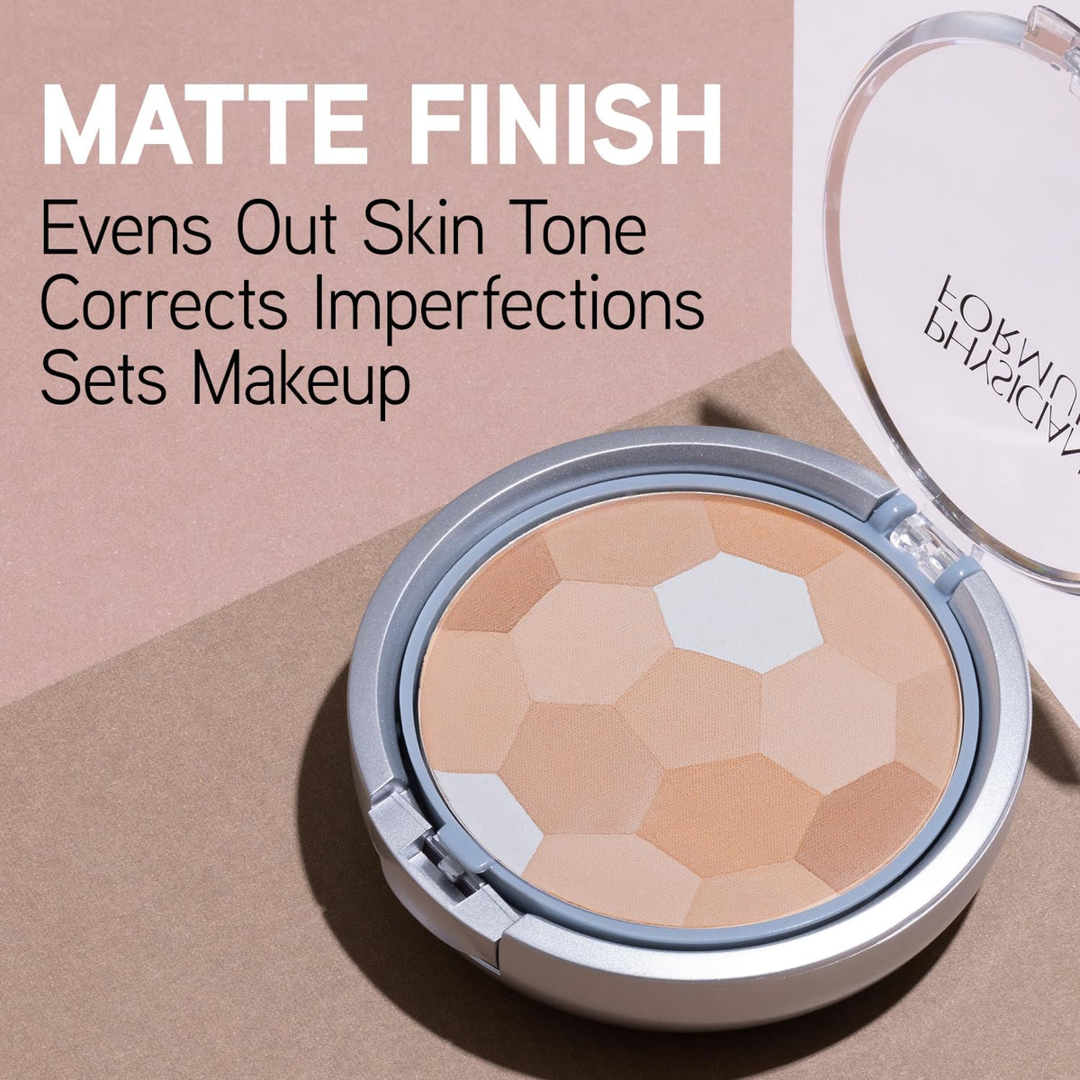 Physicians Formula close-up of powder texture revealing finely milled, blendable finish benefit