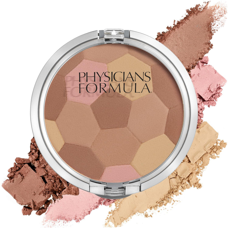 Physicians Formula compact front view showing palette and casing, easy travel