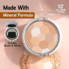 Physicians Formula compact held in hand to show travel-friendly size and convenient use benefit