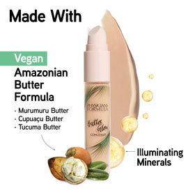 Physicians Formula concealer applied under-eye demonstrating brightening benefit