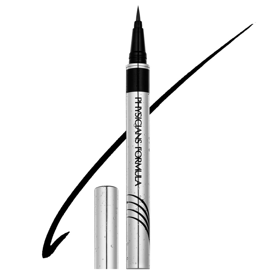 Physicians Formula front packaging showing product and bold black line benefit