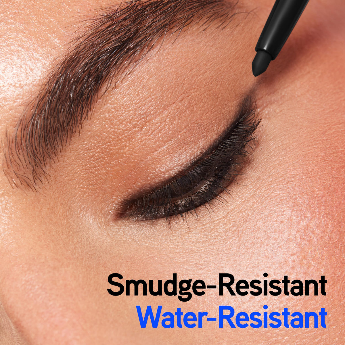 Physicians Formula eyeliner in use creating a clean winged look