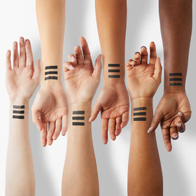 Physicians Formula matte swipe on arm demonstrating bold, lasting color