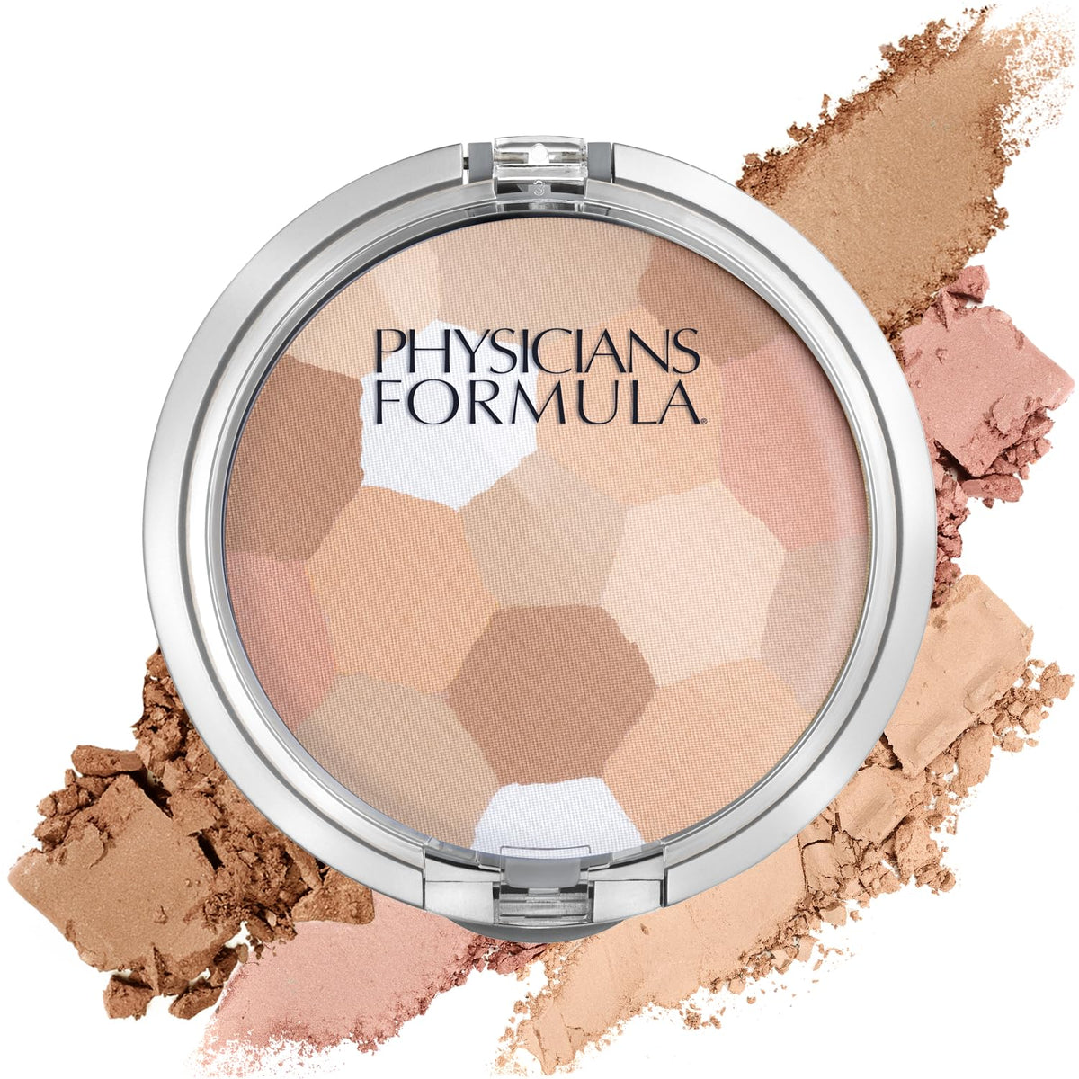 Physicians Formula front compact buff view shows sleek packaging and travel-ready benefit