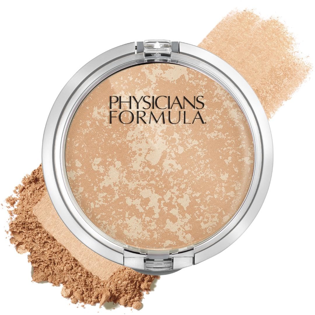 Physicians Formula compact front packaging showing Buff Beige shade and clean finish