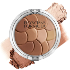 Physicians Formula compact front view showing mosaic pattern and travel convenience