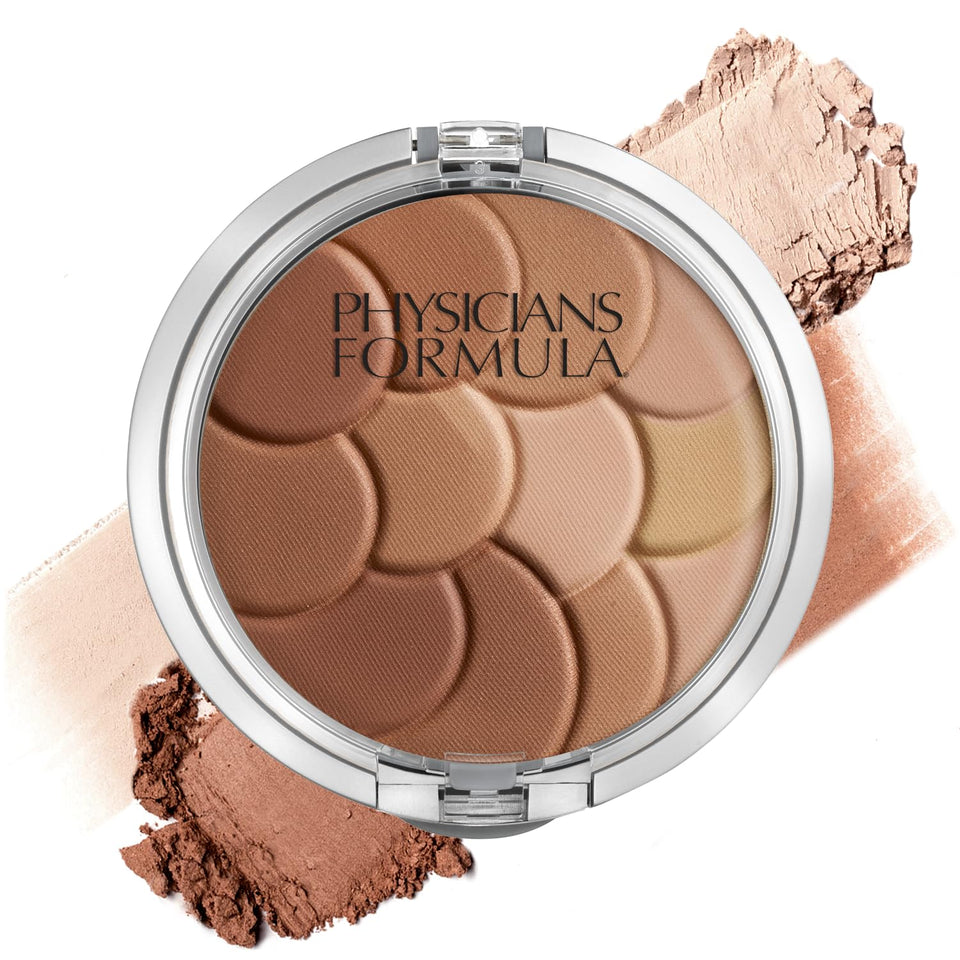 Physicians Formula compact front view showing mosaic pattern and travel convenience