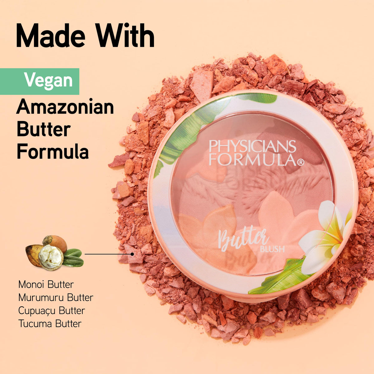 Physicians Formula powder texture close-up highlighting creamy matte finish