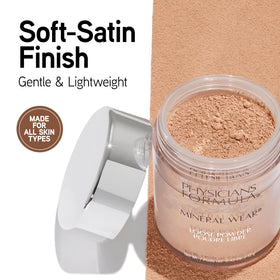 Physicians Formula Medium Beige swatch on skin illustrating natural coverage benefit