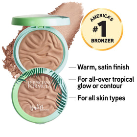 Physicians Formula bronzer swatch texture highlighting creamy blendability and luminous finish