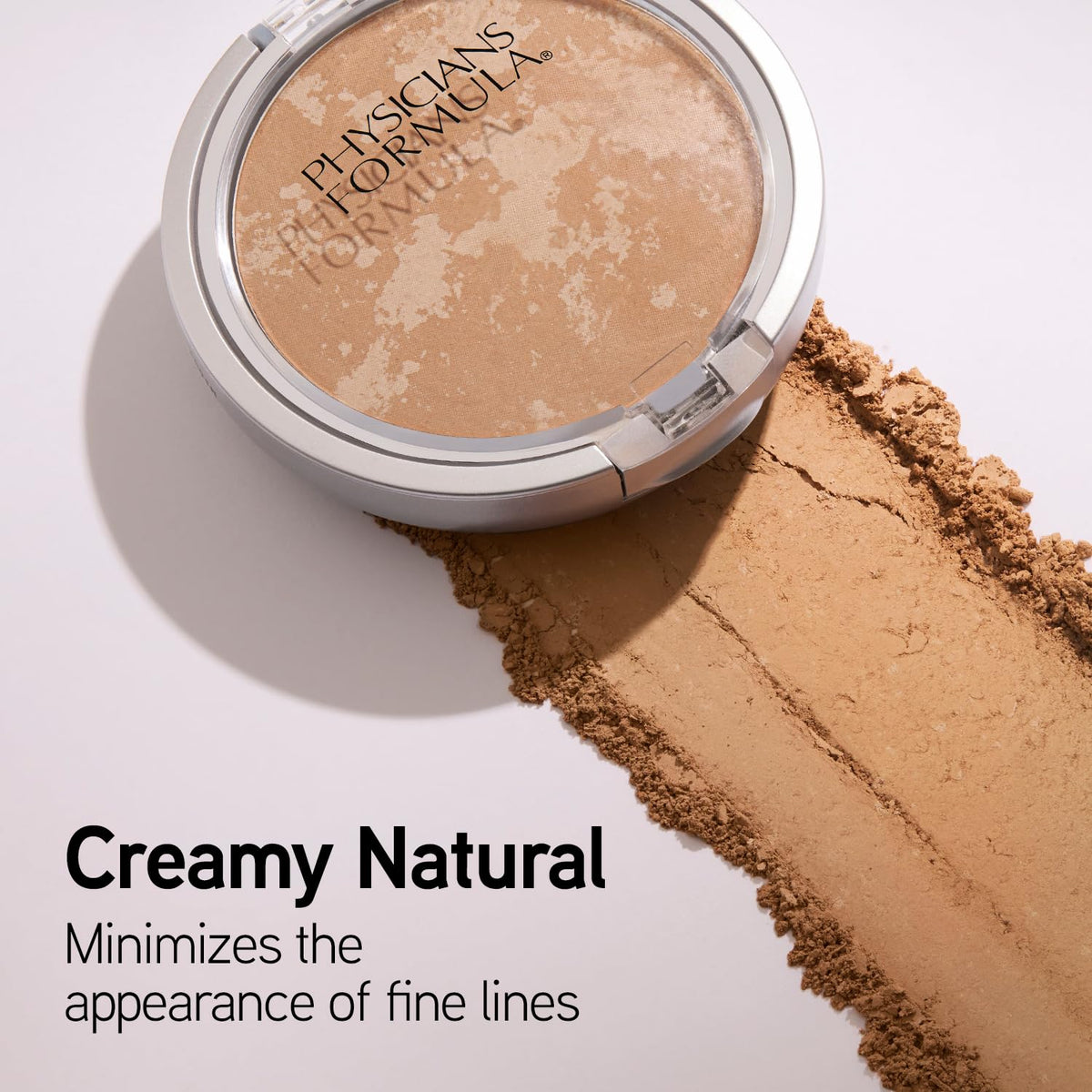 Physicians Formula powder texture close-up highlighting smooth, blendable finish