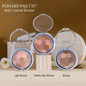 Physicians Formula compact beside lipstick showing size and travel-friendly benefit