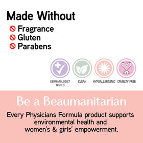 Physicians Formula packaging label showing product details and gentle formulation