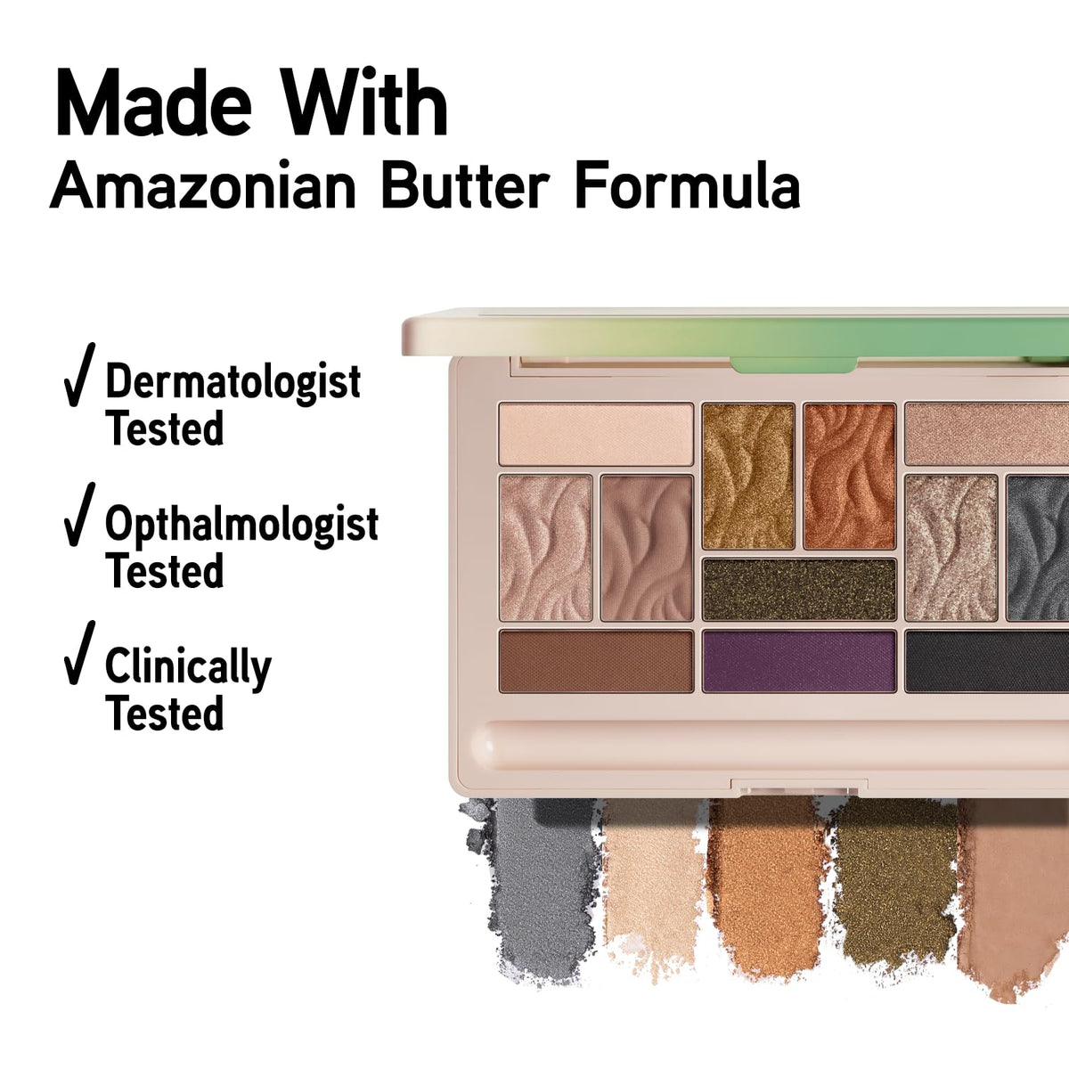Physicians Formula palette next to coin to show size, compact and portable