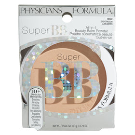 Physicians Formula before and after swatch showing tone correction and pore minimization benefit
