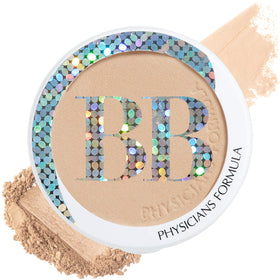 Physicians Formula front packaging showing compact and applicator, portable coverage benefit