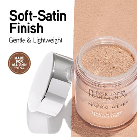 Physicians Formula powder texture close-up highlights lightweight finish