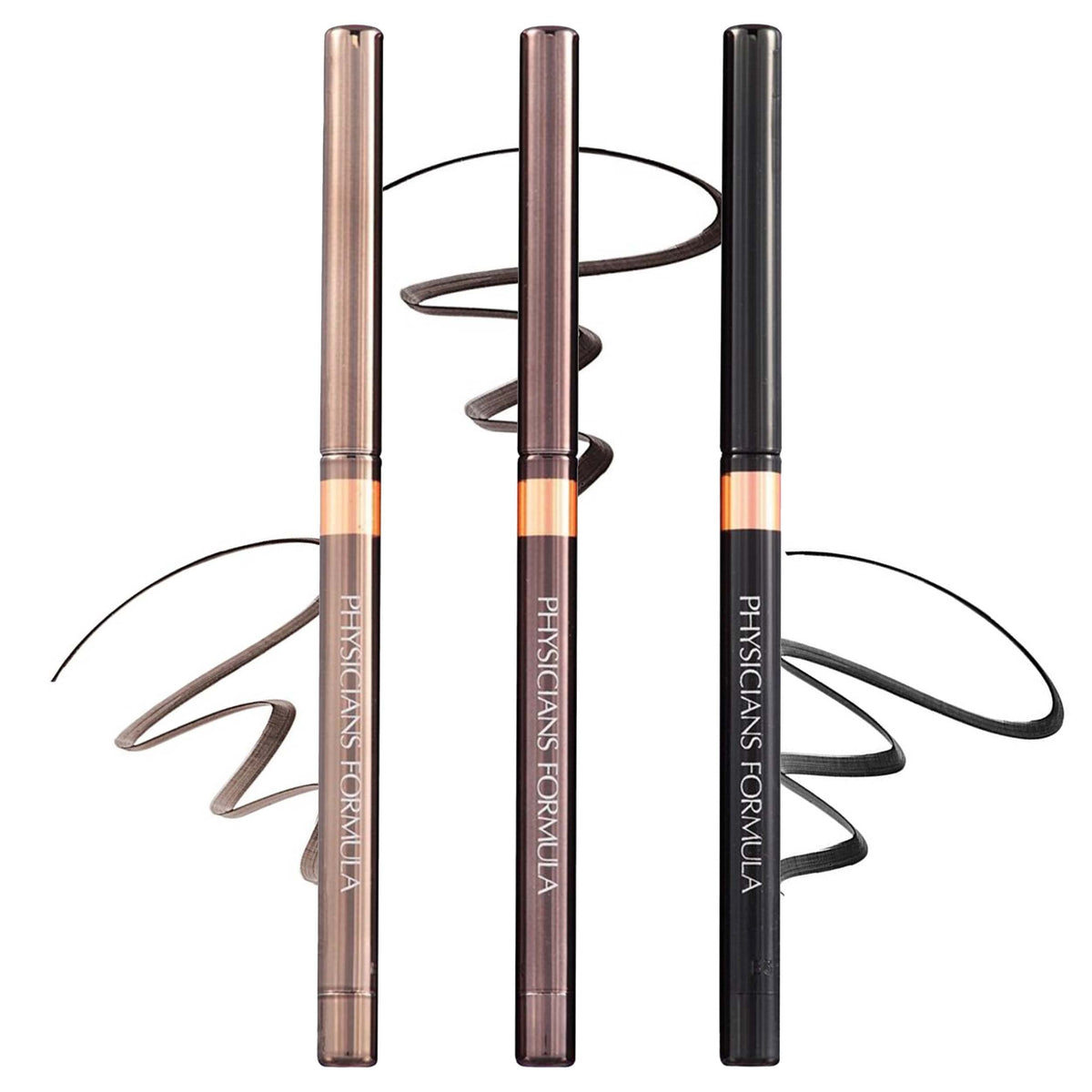 Physicians Formula front packaging showing three shimmer eyeliners and quick selection