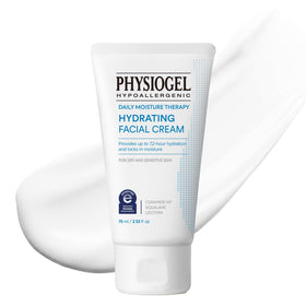 PHYSIOGEL jar front view showing label and compact design for travel convenience