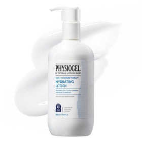 PHYSIOGEL front packaging of 13.5 fl oz bottle showing product name and size, conveys reliability