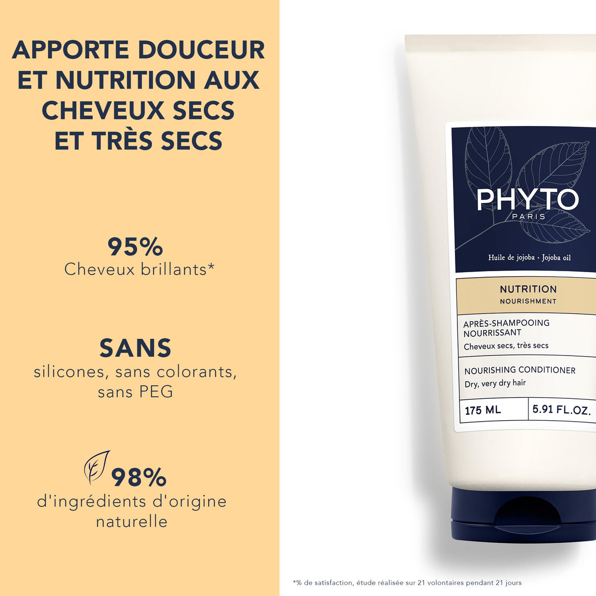 PHYTO cream texture on hand demonstrating lightweight hydration and quick absorption