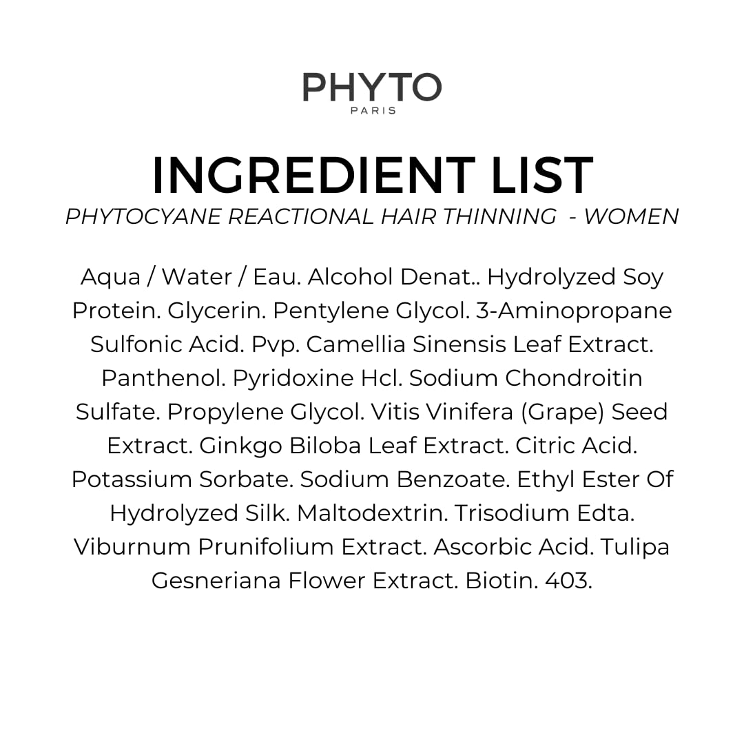PHYTO applying serum onto scalp to target thinning areas and improve volume