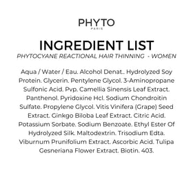 PHYTO applying serum onto scalp to target thinning areas and improve volume