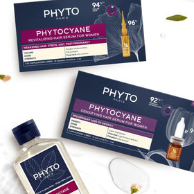PHYTO PHYTOCYANE with ginkgo leaves highlighting botanical scalp-support benefits