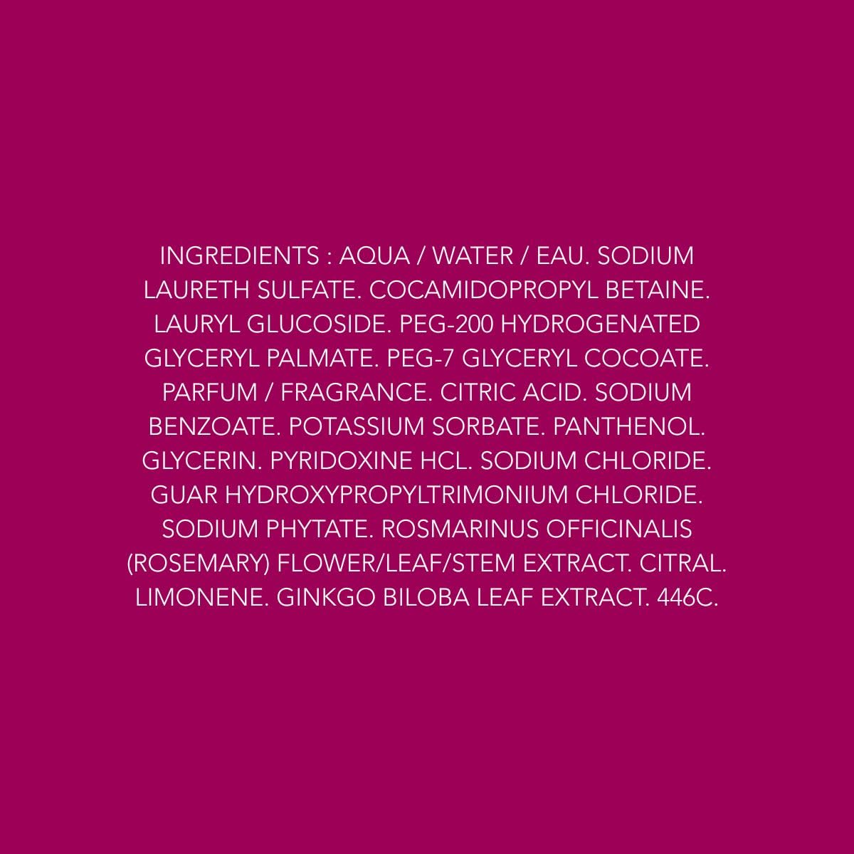 PHYTO PHYTOCYANE label close-up displaying ingredients and natural-origin claim
