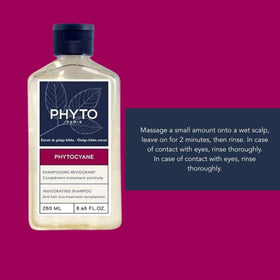PHYTO PHYTOCYANE rosemary sprig illustrating rosemary-extracted water scalp protection