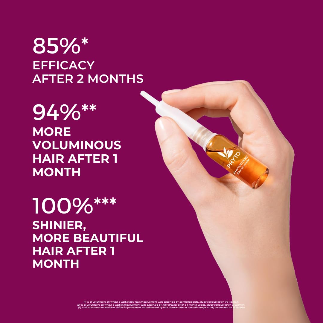 PHYTO single-use vial open with serum ready, demonstrating mess-free application
