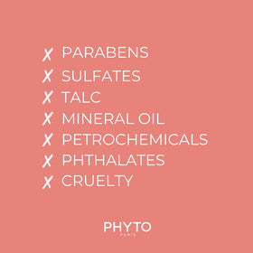 PHYTO sleek finish before after showing reduced frizz and polished blowout benefit