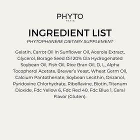 PHYTO open bottle with capsules spilling signaling 4-month supply convenience