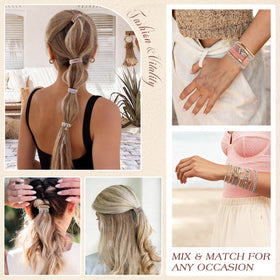 Phyzylvia flatlay of five distinct styles highlighting variety