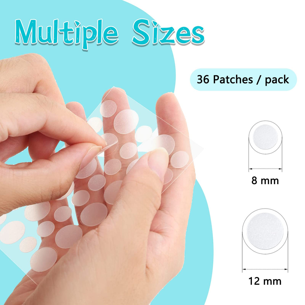 PICcircuit size comparison in hand illustrating 8mm and 12mm options