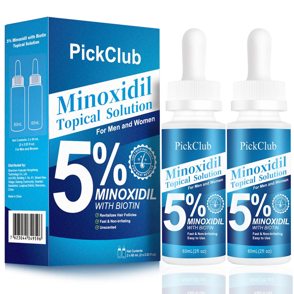 PickClub front packaging showing two bottles and product benefits for clear value
