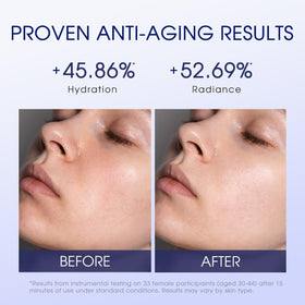 Pier Augé application on hand demonstrating silky spread and hydration benefit