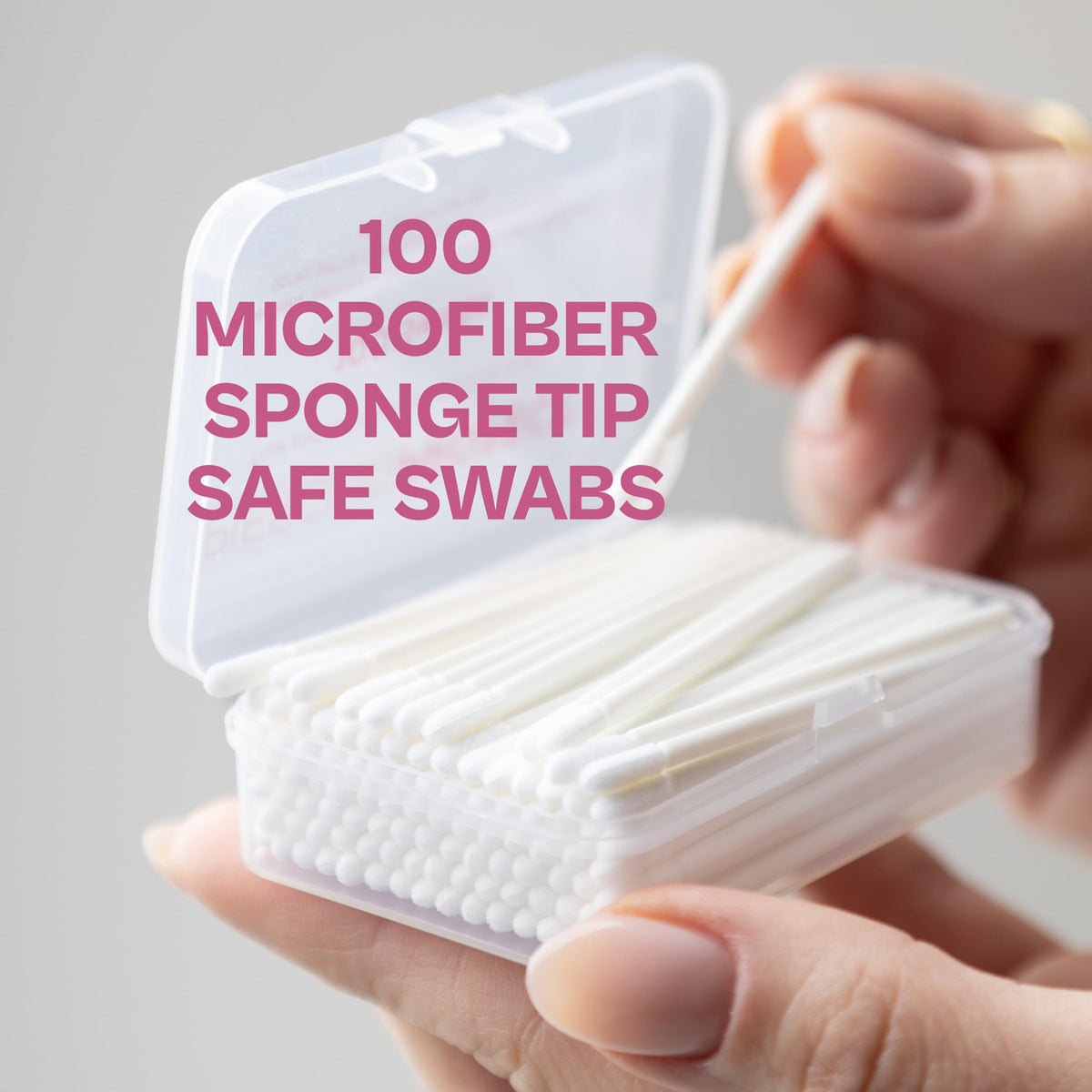 PiercingProtect swabs spread with size comparison for easy handling