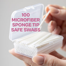 PiercingProtect swabs spread with size comparison for easy handling