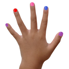 Piggy Paint drying finish detail demonstrating hard-dry, chip-resistant look on nails