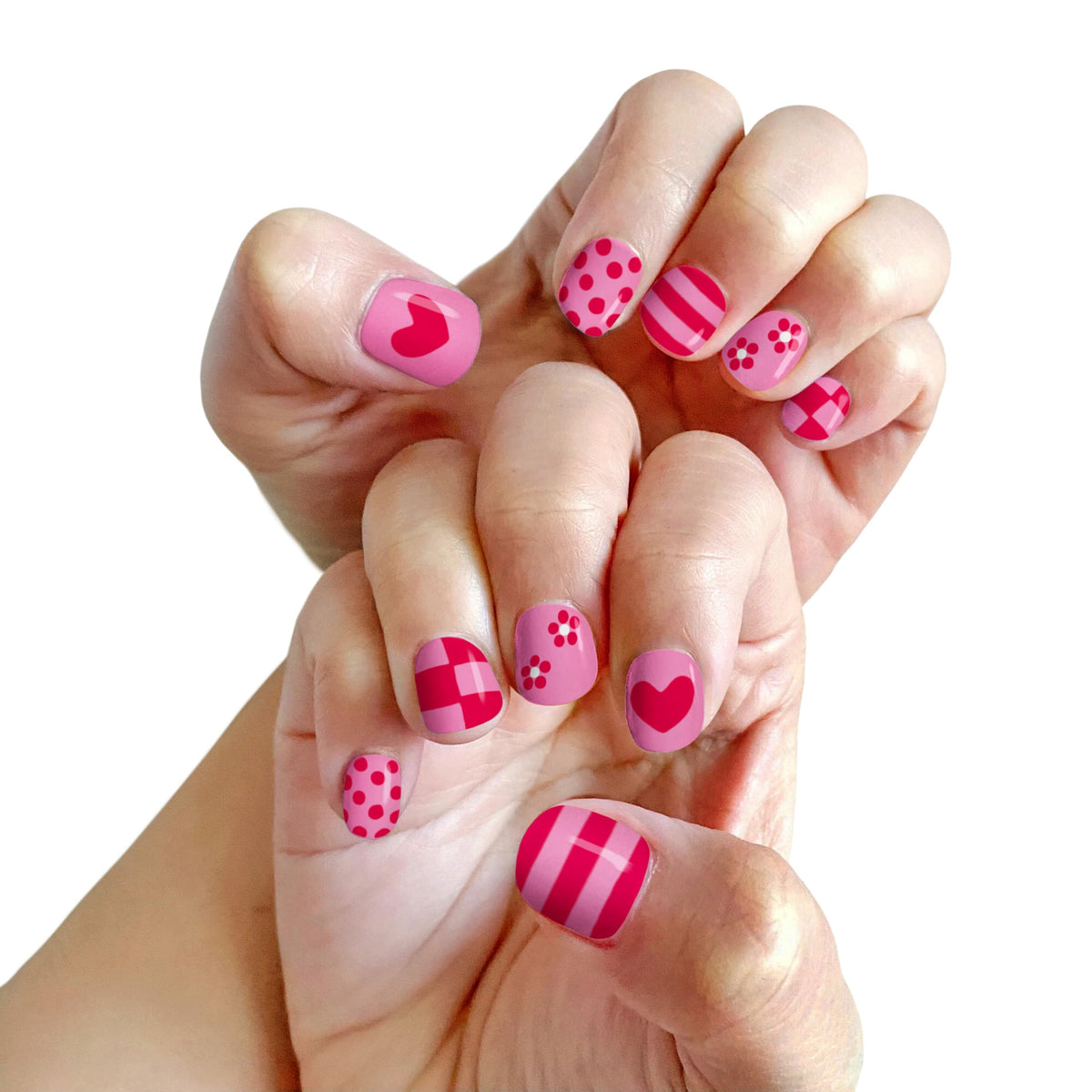 Family giving at-home manicure using Piggy Paint for a relaxed, creative moment