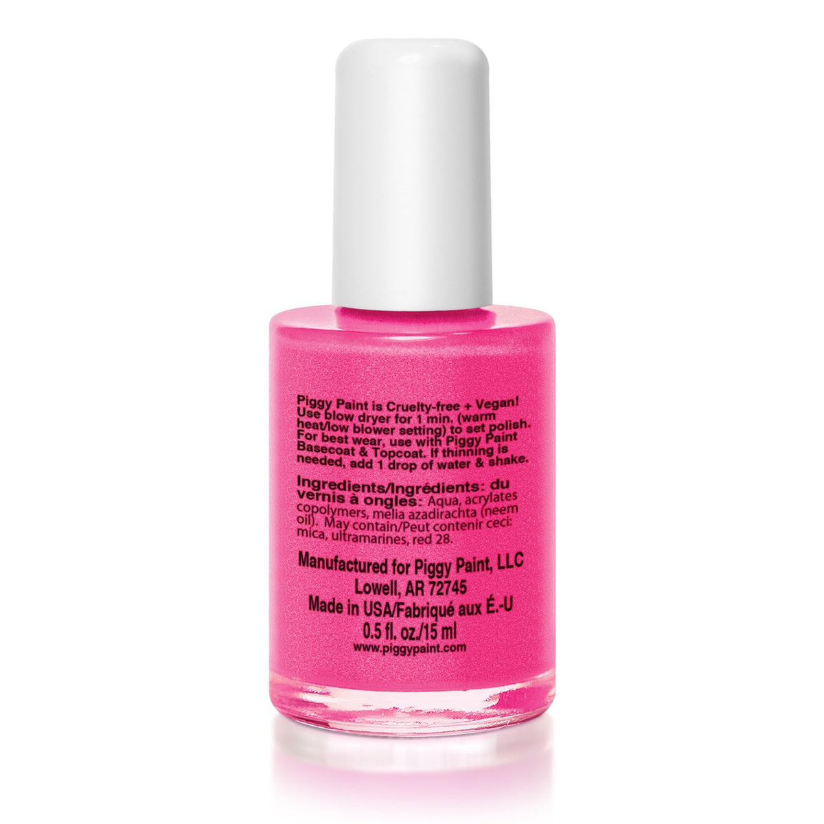 Piggy Paint brush loaded with Forever Fancy showing smooth, even application