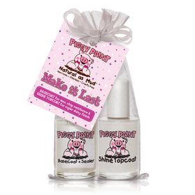 Piggy Paint front packaging showing the two-step set and kid-safe benefits