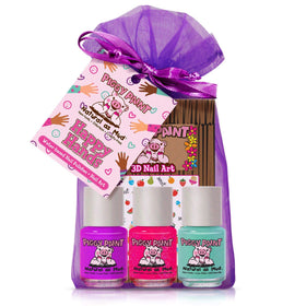 Piggy Paint front packaging showing set contents and safe formula benefits