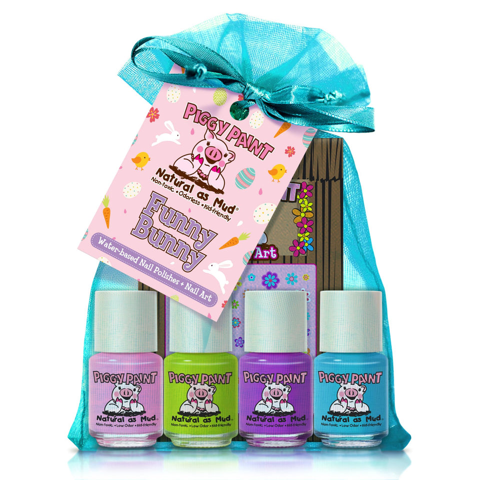 Piggy Paint Funny Bunny front packaging showcasing safe kids polish