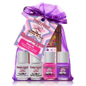 Piggy Paint showstopper packaging showing kit contents and kid-safe benefit